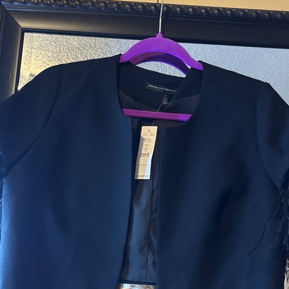 White House Black Market Black Bolero - Picture 4 of 6